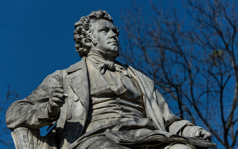 Porträt des Komponisten Franz Schubert